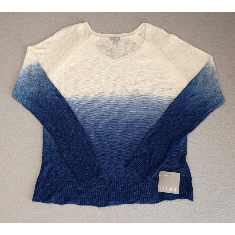 Fall Creek Plus Sz Large Tunic Top Dip Dye Sweater Lightweight Beach Wear Vibes‎